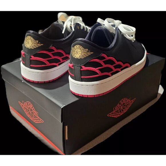 Nike Air Jordan 1 Centre Court Black Red DQ8577-001 US M 10.5 / W 12 - Picture 8 of 10